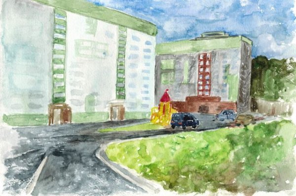 Нарисовать микрорайон