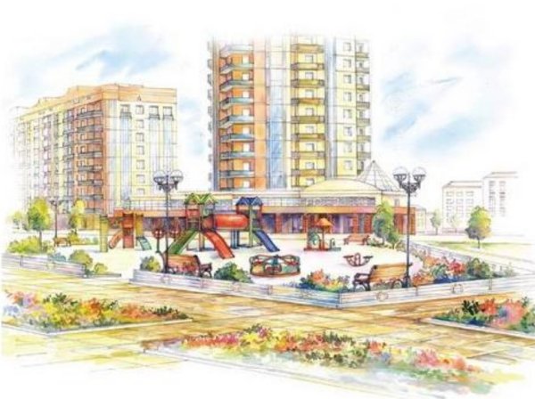 Набросок жилого комплекса