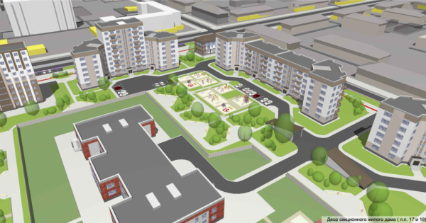 Благоустройство территории микрорайона