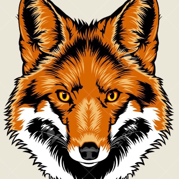 Мордочка лисы нашивка