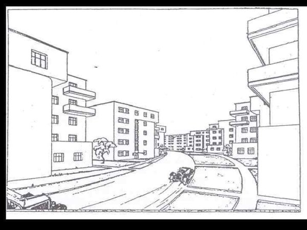 Микрорайон карандашом