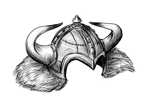 Крылатый шлем викингов