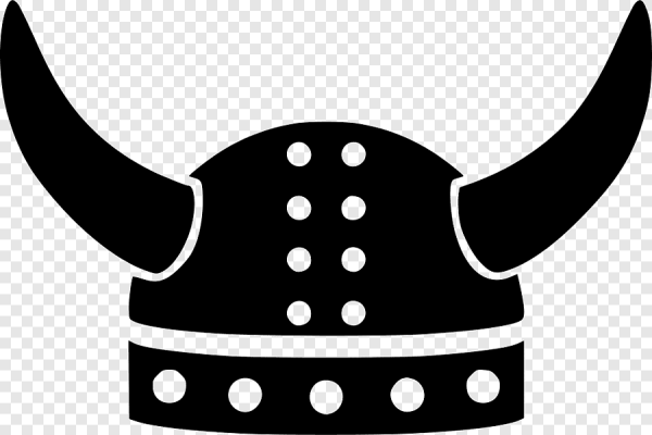 Шлем викинга на прозрачном фоне