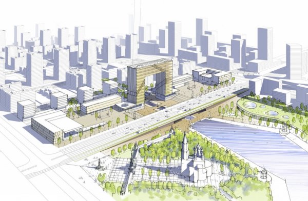 Развертка улицы застройка проект