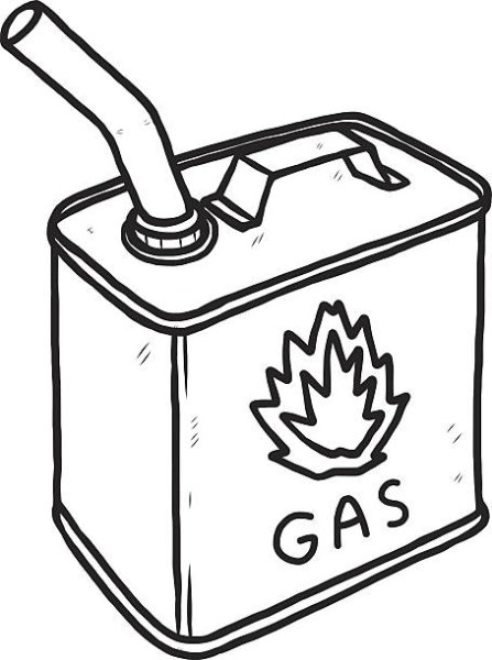 Нарисовать канистру с бензином