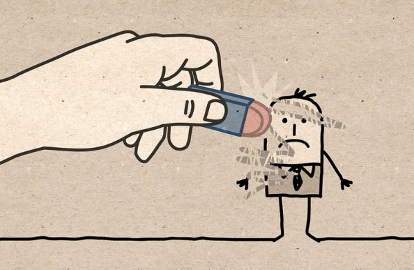 Стирание я ластиком иллюстрация