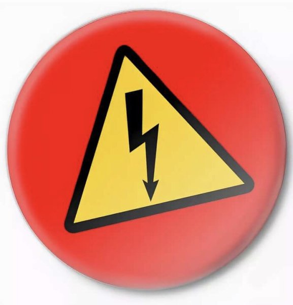 Значок высокое напряжение