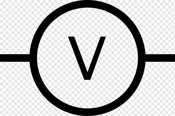 Схематическое изображение вольтметра