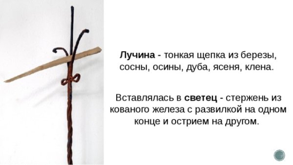 Держатель для лучины