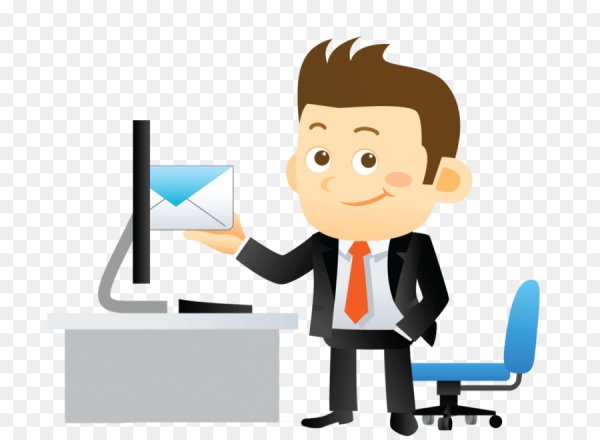 Человек с документами без фона