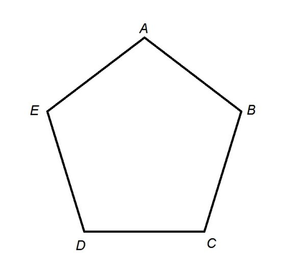 Пентагон форма пятиугольника