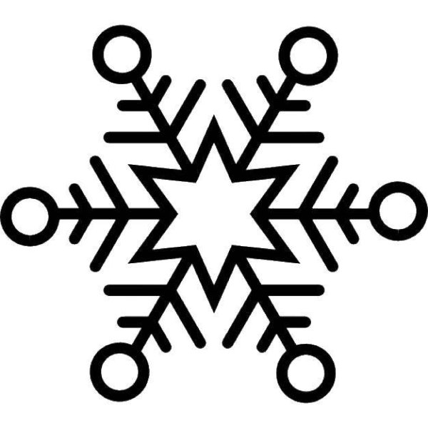 Снежинка контур