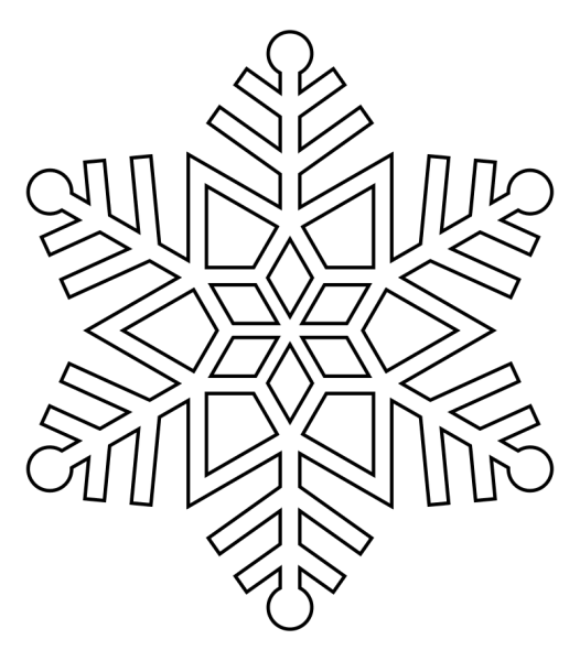 Снежинки для раскрашивания детям