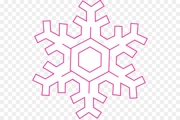 Снежинка раскраска