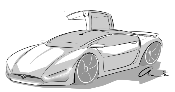 Тесла гипер трак раскраска