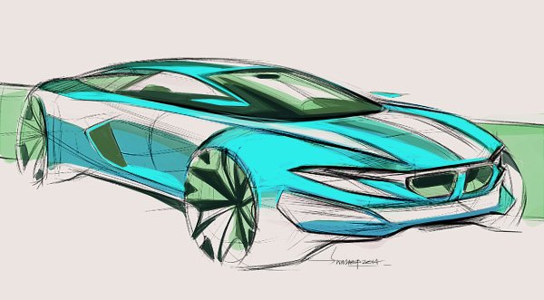 БМВ скетч car Design