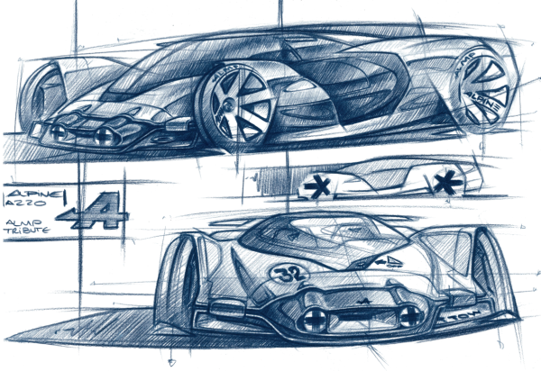 Автомобиль будущего скетчи