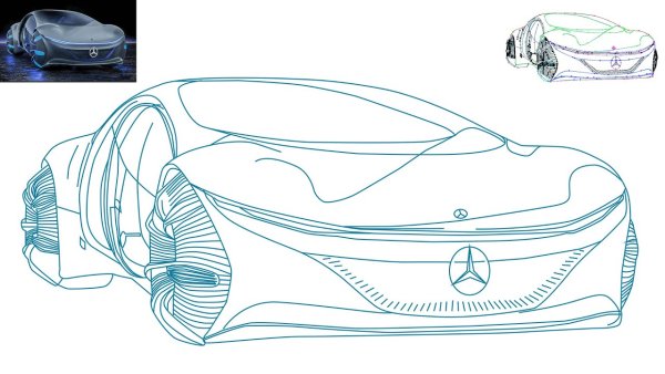 Mercedes Benz Vision AVR чертежи
