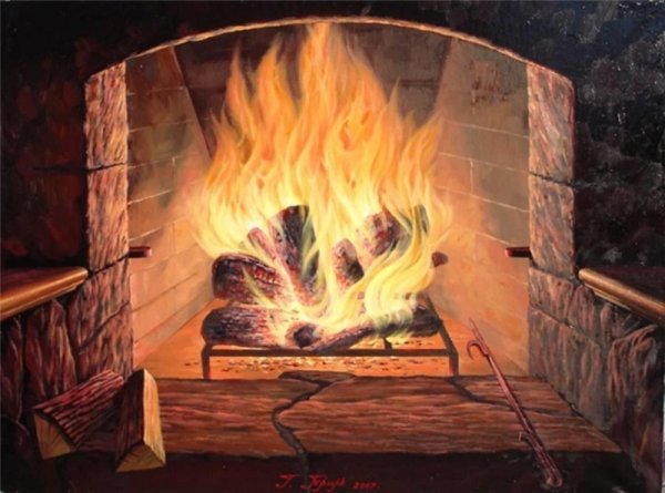 Каморка папы очаг Карло иллюстрация