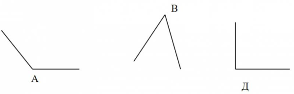 Нарисовать прямой угол