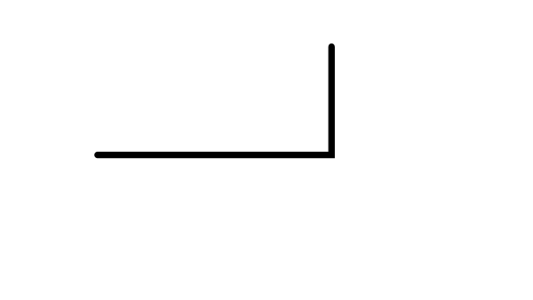 Прямая черная линия на прозрачном фоне