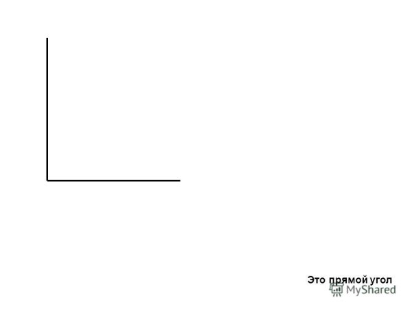 Изображение прямого угла
