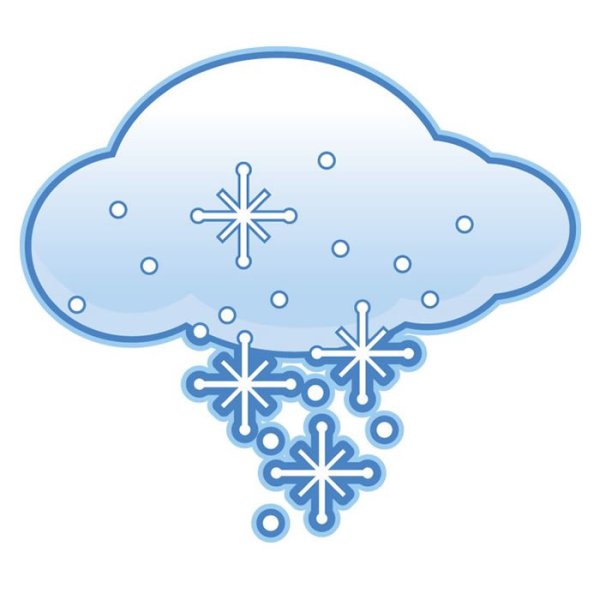 Облако со снежинками