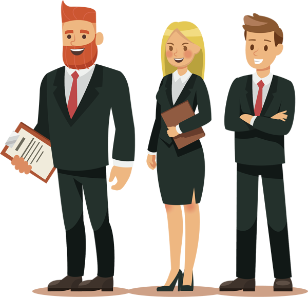 Мультяшный бизнесмен