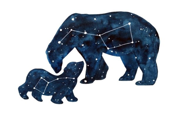 Созвездие большой медведицы рисунок
