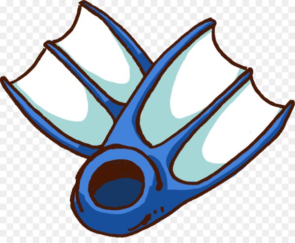 Ласты клипарт на прозрачном фоне