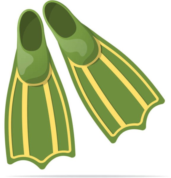 Рисованный ласты