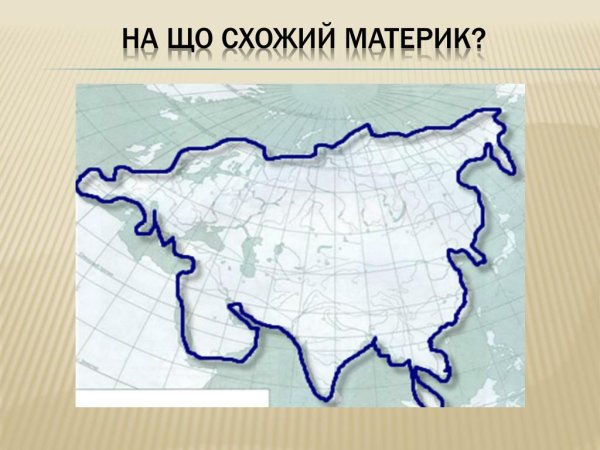 Евразия очертания материка