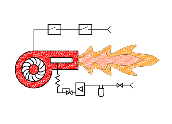 Горелка котла схема