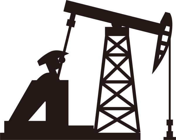 Нефтяная вышка силуэт
