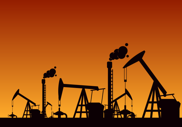 Добыча нефти вектор