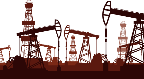 Нефтяная буровая вышка вектор