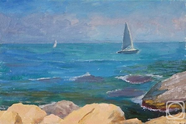 Каспийское море живопись