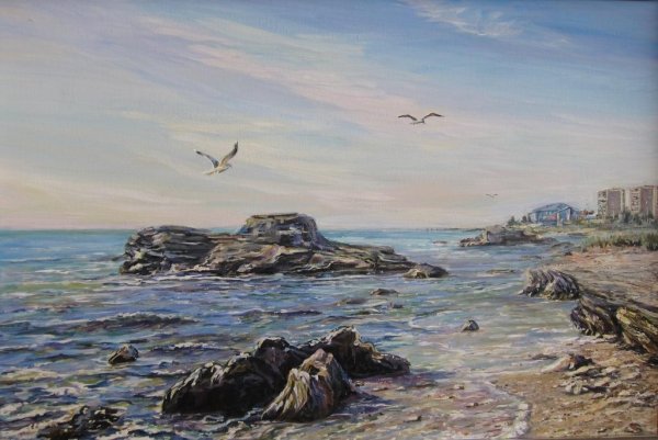 Аксенов художник картины Каспийское море пейзажи