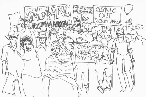 Мирный митинг рисунок