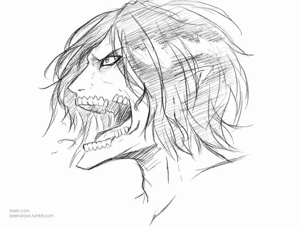 Атакующий Титан рисунок