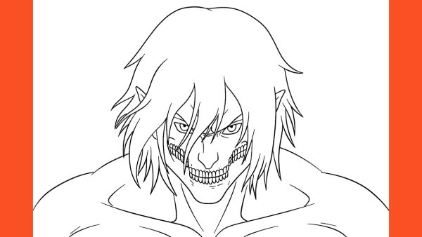 Эрен Титан раскраска