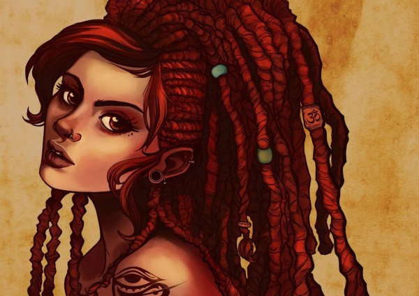 Дреды мужские карандашом