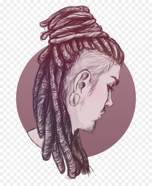 Девушка с дредами арт