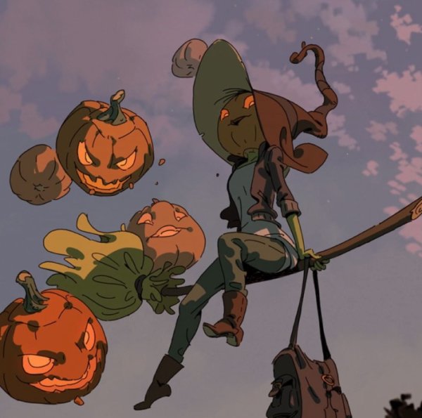 Хеловин тыква аниме референс