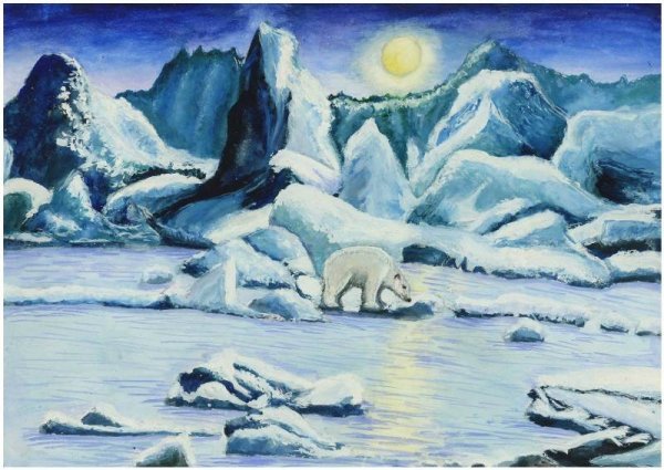 Пейзаж севера для детей