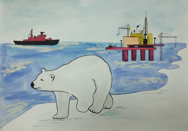 Рисунок на тему Арктика