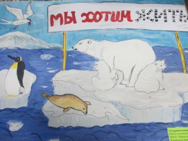 Рисунок на тему Арктика