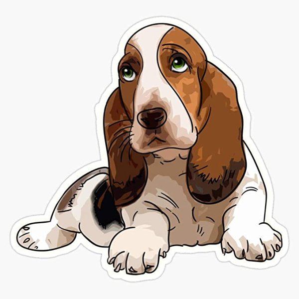 Бассет хаунд мультяшный