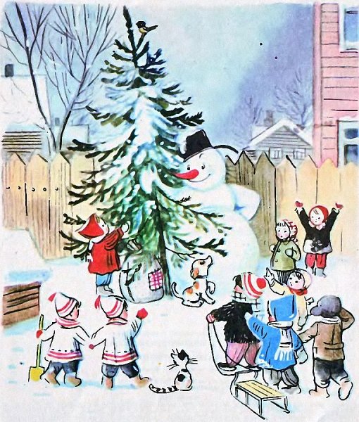 Снеговик-почтовик мультфильм