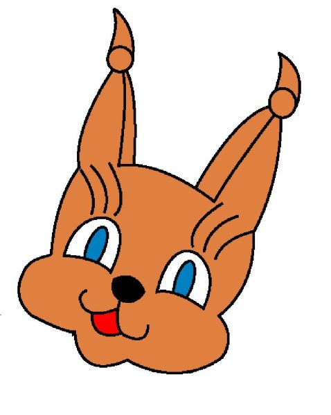 Голова белки для детей